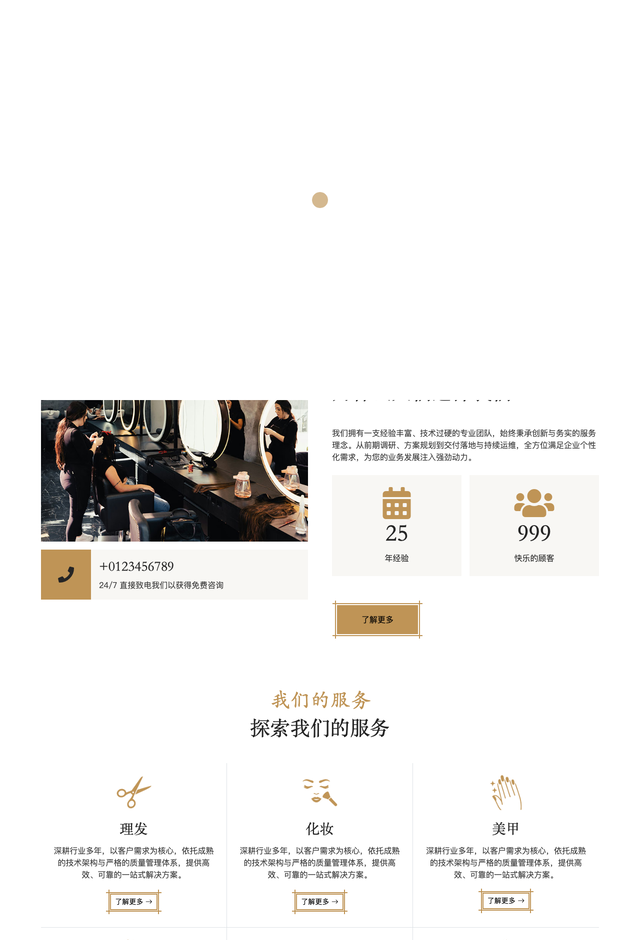 Salone网站模板